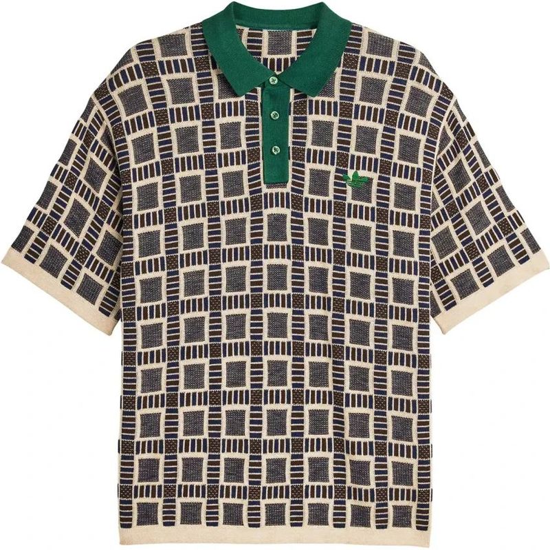 Adidas - x Brain Dead - Polo Shirt - Veelkleurig - Dicht Geweven Stof