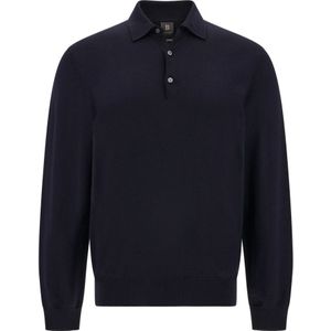 Boggi Milano - Trui - Navy - Knitwear - Lange Mouw