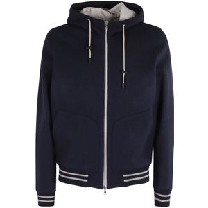 L.b.m. 1911, Heren, Sweatshirts & Hoodies, Blauw, Maat: XL Wol,