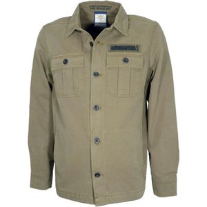 Aeronautica Militare, Heren, Overhemden, Groen, Maat: M Katoen,