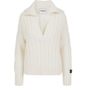 Iceberg, Dames, Truien, Beige, Maat: S Wol,