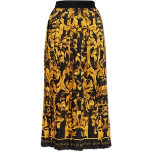 Versace Jeans Couture, Dames, Rokken, Geel, Maat: XS Zijde,