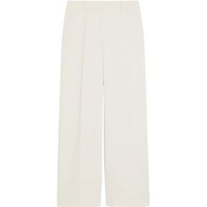 Max Mara, Dames, Broeken, Wit, Maat: L