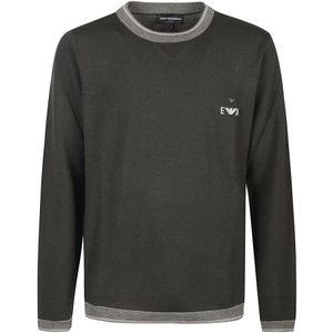 Emporio Armani, Heren, Truien, Zwart, Maat: M Wol,