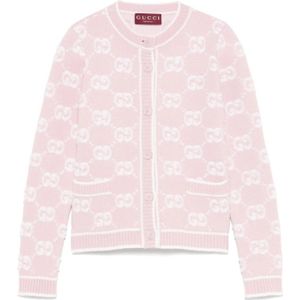 Gucci, Dames, Truien, Roze, Maat: XS Wol,
