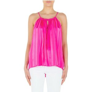 Silvian Heach, Dames, Tops, Roze, Maat: M Viscose,