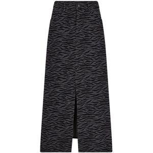 Co'Couture, Dames, Rokken, Zwart, Maat: XL Denim,