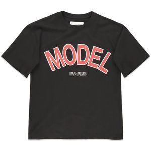 Philippe Model, Heren, Tops, Zwart, Maat: M Katoen,