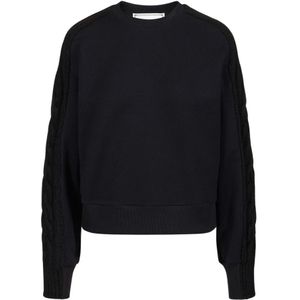 Iceberg, Dames, Sweatshirts & Hoodies, Zwart, Maat: 2XS Katoen,