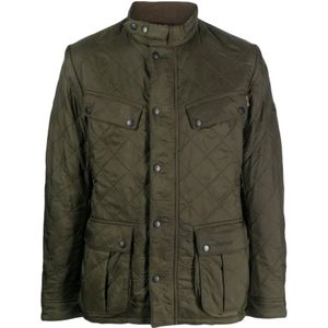 Barbour, Heren, Jassen, Groen, Maat: XL Fleece,