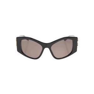 Balenciaga ‘Dynasty XL D-Frame�’ zonnebril , Black , Dames , Maat: ONE Size