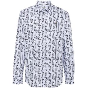 Vivienne Westwood, Heren, Overhemden, Blauw, Maat: L Katoen,