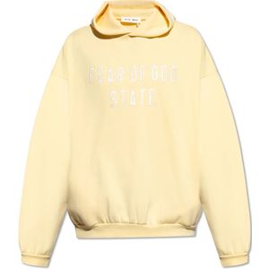 Fear Of God, Heren, Sweatshirts & Hoodies, Geel, Maat: XS Katoen,