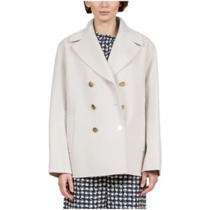 Max Mara, Dames, Jassen, Grijs, Maat: L Wol,