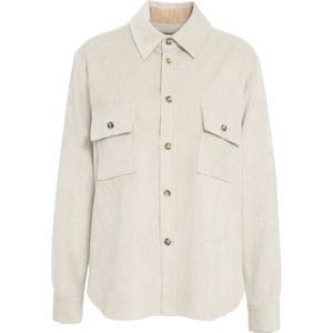 Gender, Dames, Blouses & Shirts, Wit, Maat: XL Corduroy,