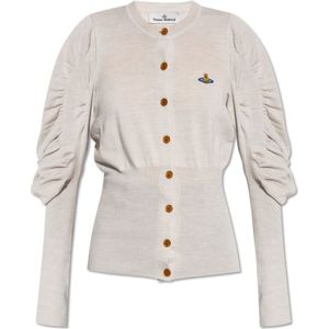 Vivienne Westwood, Dames, Truien, Beige, Maat: M Wol,