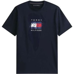 Tommy Hilfiger - LINEAR FLAG GRAPHIC - T-shirt - Desert sky - Regular fit - 100% Katoen