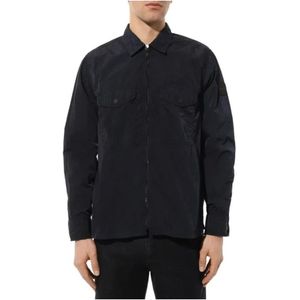 Hugo, Heren, Jassen, Blauw, Maat: L Polyamide,