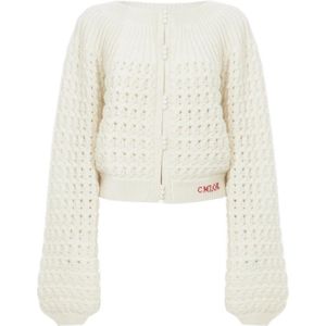 Chloé, Dames, Truien, Wit, Maat: M Wol,