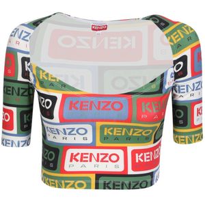 Kenzo, Dames, Blouses & Shirts, Veelkleurig, Maat: XS Spandex,