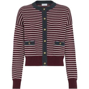 Brunello Cucinelli, Dames, Truien, Bruin, Maat: L