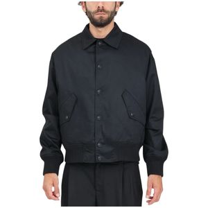 Versace Jeans Couture, Heren, Jassen, Zwart, Maat: XL Katoen,