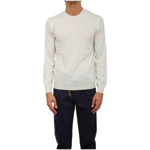 Corneliani, Heren, Truien, Wit, Maat: 4XL Wol,