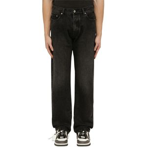Off White, Heren, Jeans, Zwart, Maat: W31 Denim,