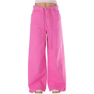 MM6 Maison Margiela, Dames, Jeans, Roze, Maat: W27 Katoen,