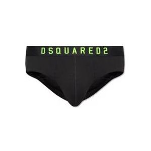 Dsquared2 Onderbroeken met logo , Black , Heren , Maat: L
