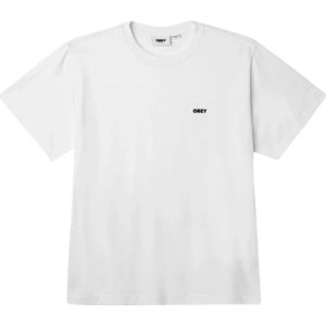 Obey, Heren, Tops, Wit, Maat: XL Katoen,