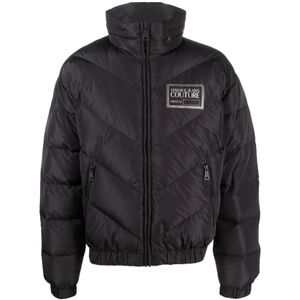 Versace Jeans Couture - Puffer Donsjas - Zwart - Heren - Polyester