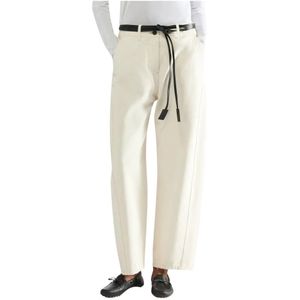 Liviana Conti, Dames, Broeken, Wit, Maat: S Denim,