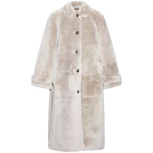 Yves Salomon, Dames, Mantels, Wit, Maat: M