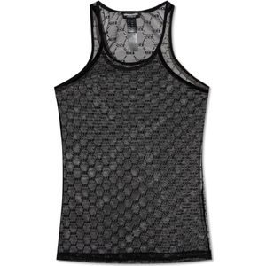 Dsquared2, Dames, Tops, Zwart, Maat: L Polyamide,