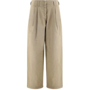 Golden Goose, Dames, Broeken, Beige, Maat: 2XS Denim,