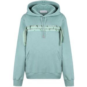 Lanvin, Heren, Sweatshirts & Hoodies, Groen, Maat: L Katoen,