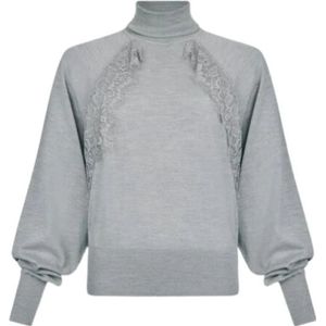 Liu Jo, Dames, Truien, Grijs, Maat: L