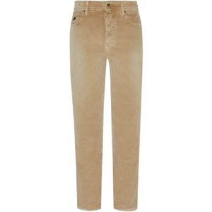 Vilebrequin, Heren, Broeken, Bruin, Maat: W30 Corduroy,