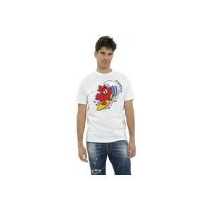 Dsquared2 Cool Fit T-Shirt , White , Heren , Maat: M