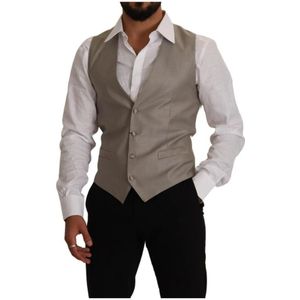 Dolce & Gabbana - Gilet - Beige - Wol - Elegant