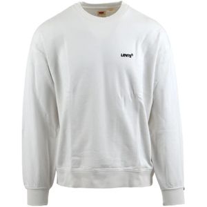 Levi's, Heren, Sweatshirts & Hoodies, Wit, Maat: M Katoen,