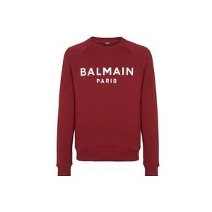 Balmain Paris sweatshirt , Red , Heren , Maat: S