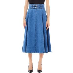 Liu Jo - Denim Midi Rok - Blauw - Dames