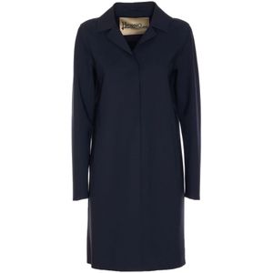 Herno, Dames, Mantels, Blauw, Maat: S Polyamide,