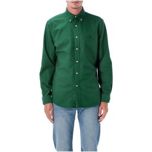 Polo Ralph Lauren, Heren, Overhemden, Groen, Maat: S