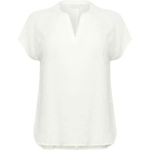 Kaffe Curve - Krijt Blouse - Wit - Dames - V-hals Silhouet
