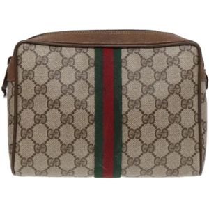 Gucci Vintage, Dames, Pre-owned, Beige, Maat: ONE Size