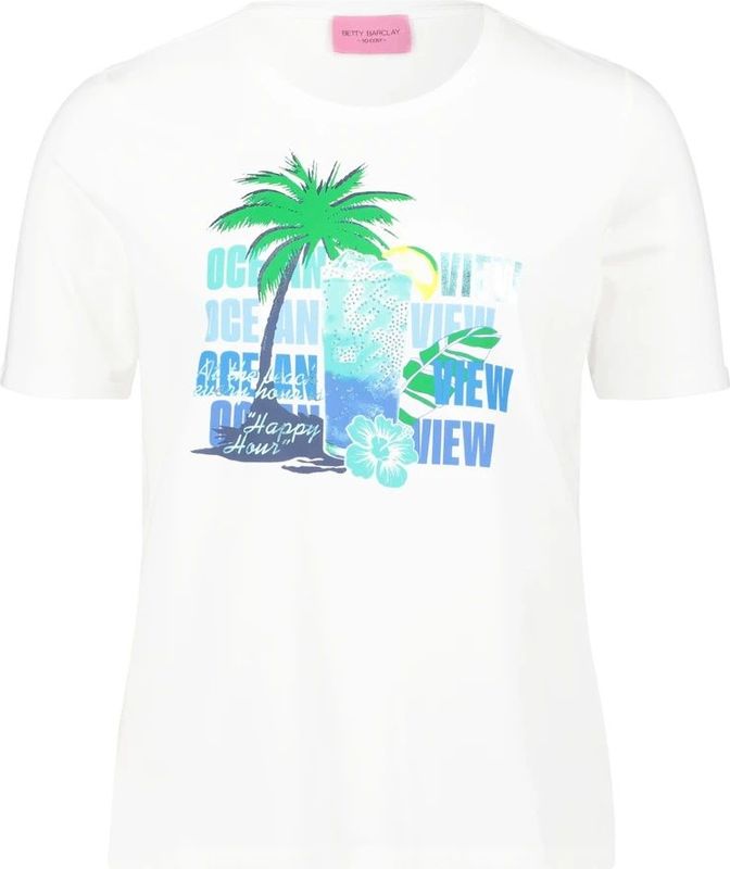 Betty Barclay - Glitterstone Basic Shirt - Wit - Dames