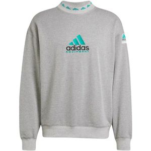 adidas - Equipment Sweater - Grijs - 79% Katoen, 16% Gerecycled Polyester, 5% Polyamide - Losse Pasvorm